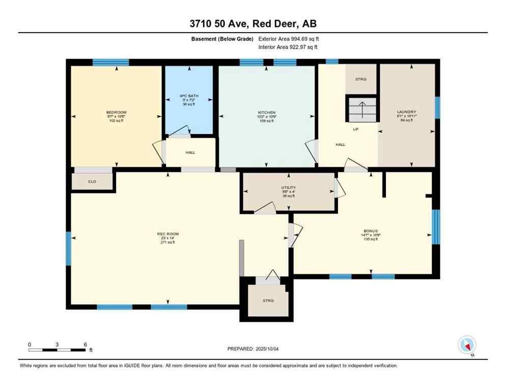 MLS® A2262679 - 3719 50 Street  in Eastview Red Deer, Residential