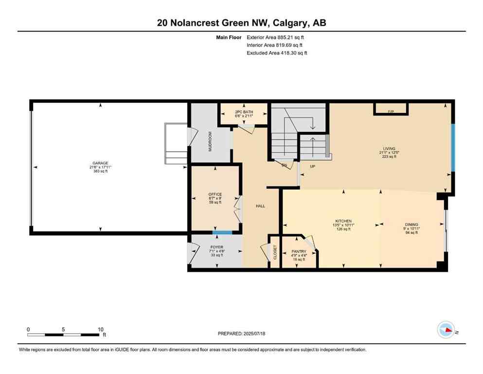 MLS® A2262824 - 20 Nolancrest Green NW in Nolan Hill Calgary, Residential