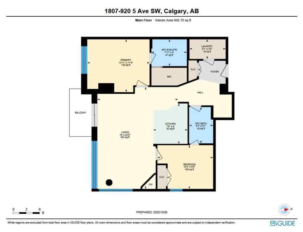 MLS® A2262863 - Unit #1807 920 5 Avenue SW in Downtown Commercial Core Calgary, Residential