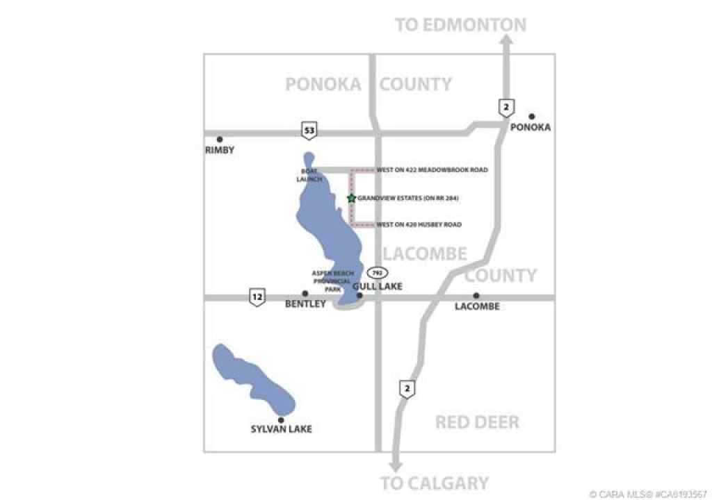 MLS® A2262917 - Unit #9 420069 Range Road 284   in Grandview Estates Rural Ponoka County, Land