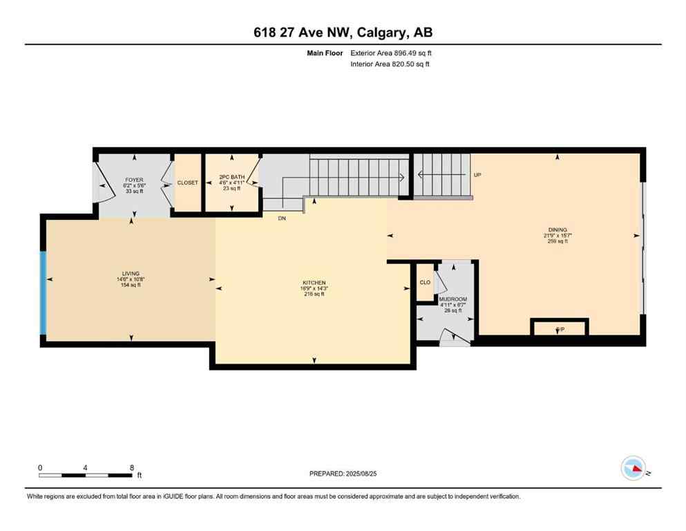 MLS® A2263069 - 618 27 Avenue NW in Mount Pleasant Calgary, Residential