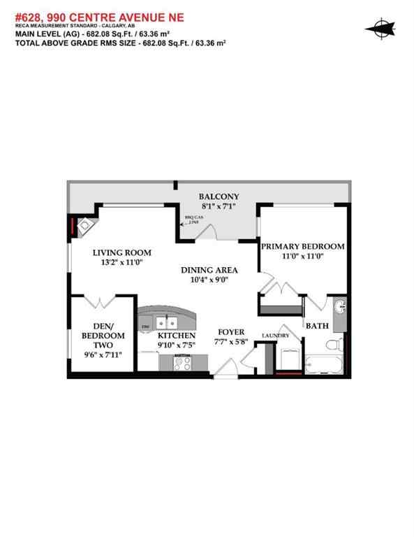 MLS® A2263144 - Unit #628 990 Centre Avenue NE in Bridgeland/Riverside Calgary, Residential