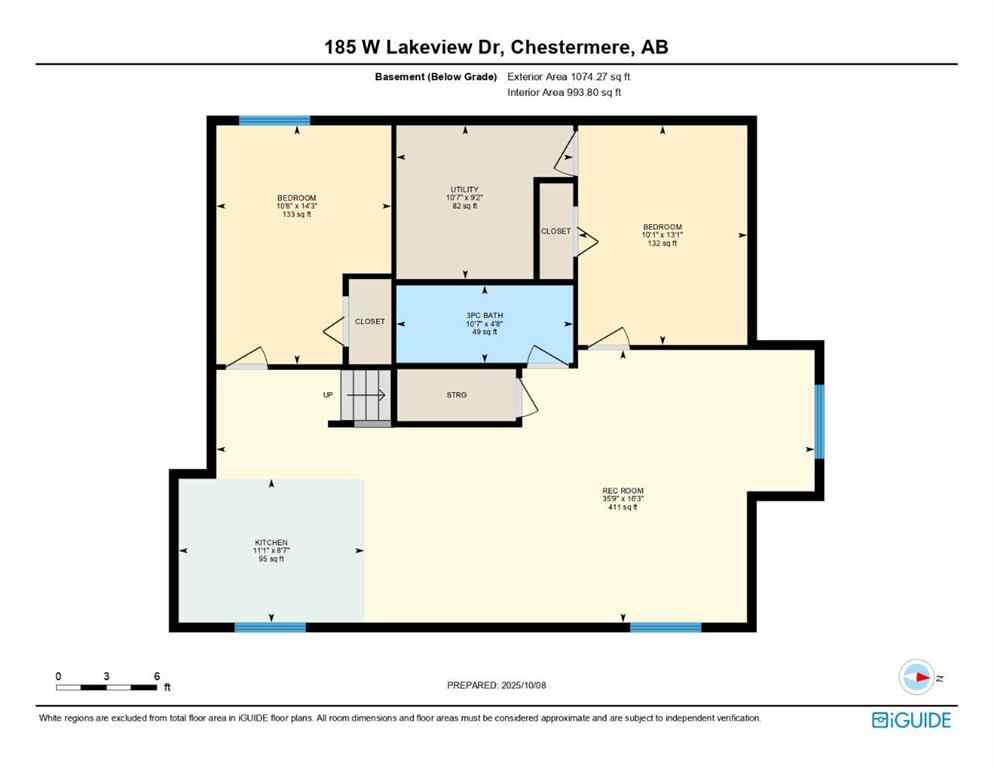 MLS® A2263206 - 185 West Lakeview Drive  in Lakeview Landing Chestermere, Residential