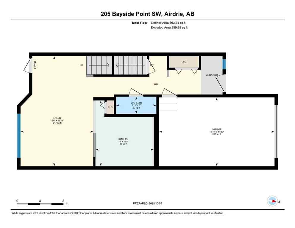 MLS® A2263209 - 205 Bayside Point SW in Bayside Airdrie, Residential