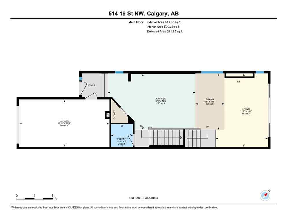 MLS® A2263241 - 514 19 Street NW in West Hillhurst Calgary, Residential