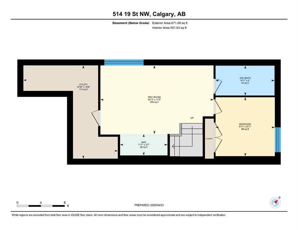 MLS® A2263241 - 514 19 Street NW in West Hillhurst Calgary, Residential