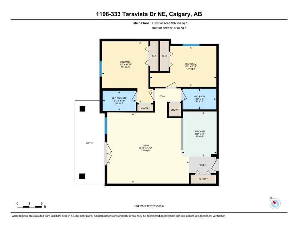 MLS® A2263290 - Unit #1108 333 Taravista Drive NE in Taradale Calgary, Residential