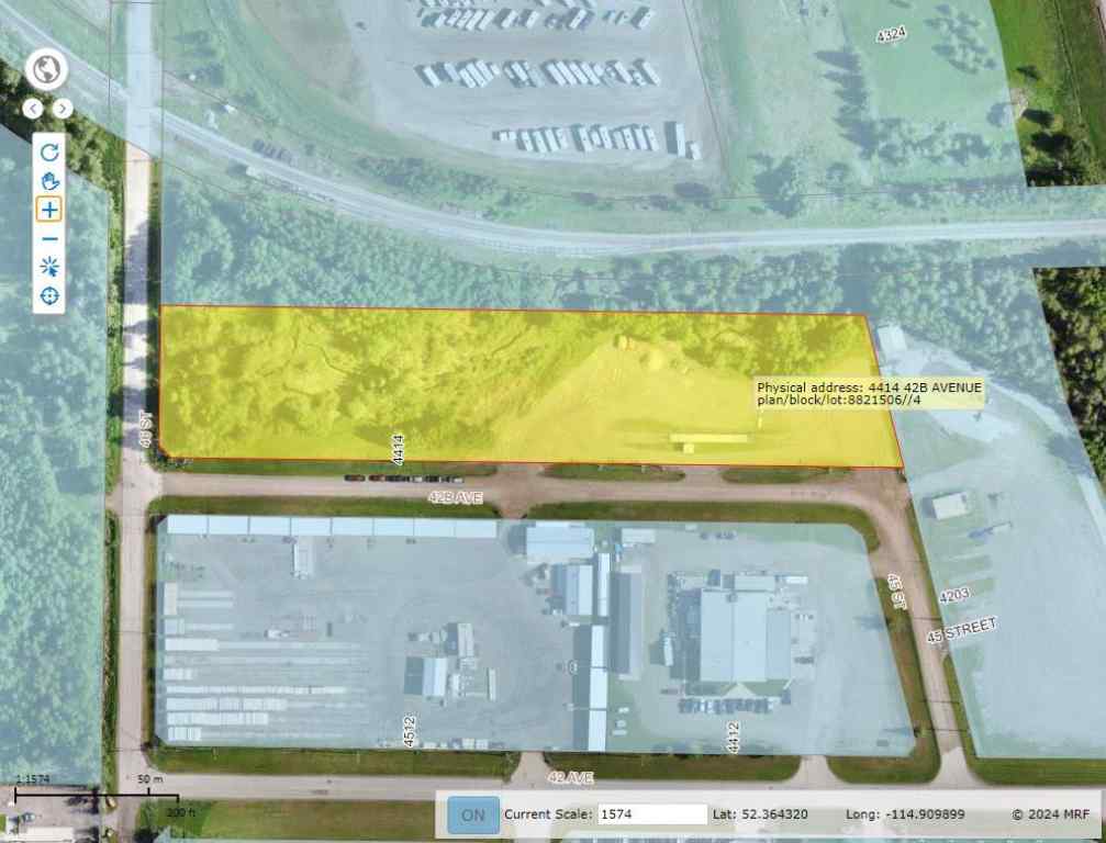 MLS® A2263474 - 4414 42B Avenue  in Rocky Mtn House Rocky Mountain House, Land