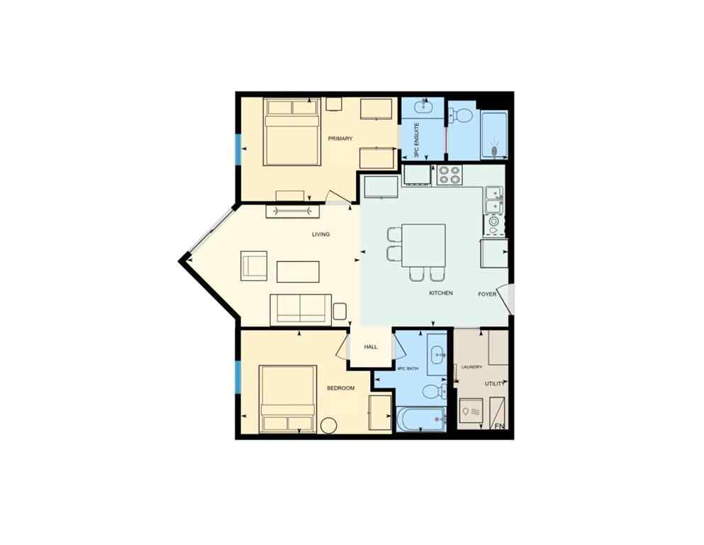 MLS® A2263528 - Unit #406 10218 King Street  in Downtown Fort McMurray, Residential
