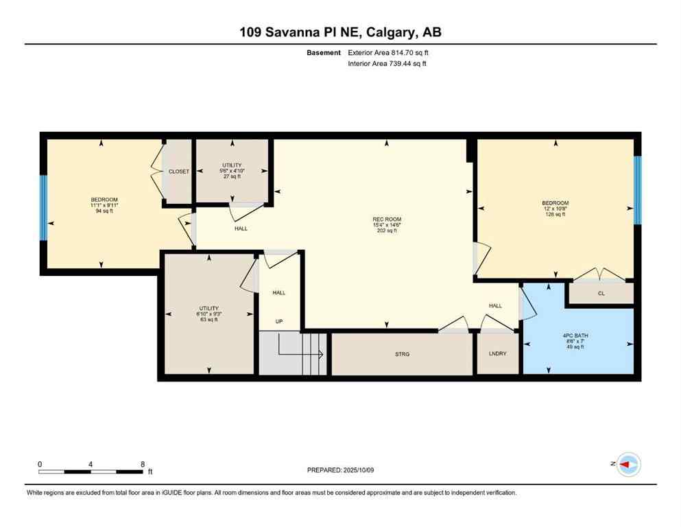 MLS® A2263590 - 109 Savanna Place NE in Saddle Ridge Calgary, Residential
