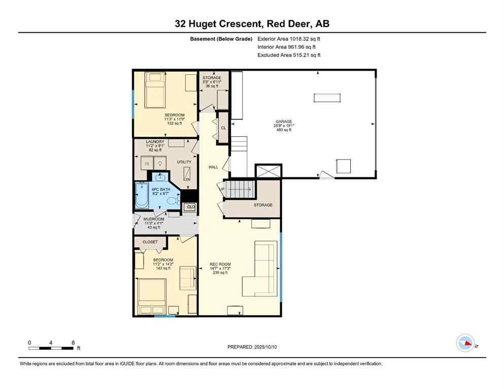 MLS® A2263775 - 32 Huget Crescent  in Highland Green Red Deer, Residential