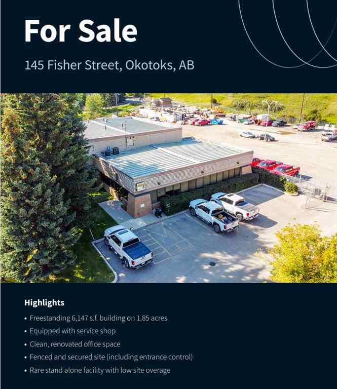 MLS® A2263849 - 145 Fisher Street  in Business Park Okotoks, Commercial