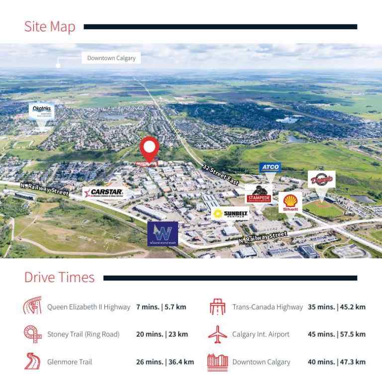 MLS® A2263849 - 145 Fisher Street  in Business Park Okotoks, Commercial