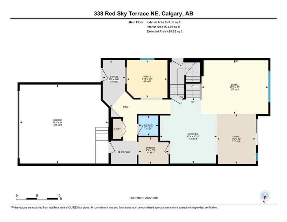 MLS® A2263990 - 338 RED SKY Terrace NE in Redstone Calgary, Residential
