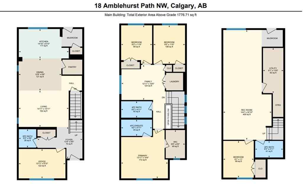 MLS® A2264041 - 18 Amblehurst Path NW in Moraine Calgary, Residential