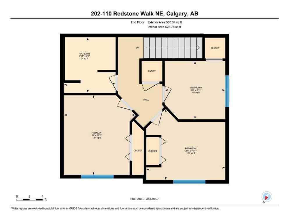MLS® A2264074 - Unit #202 110 Redstone Walk NE in Redstone Calgary, Residential