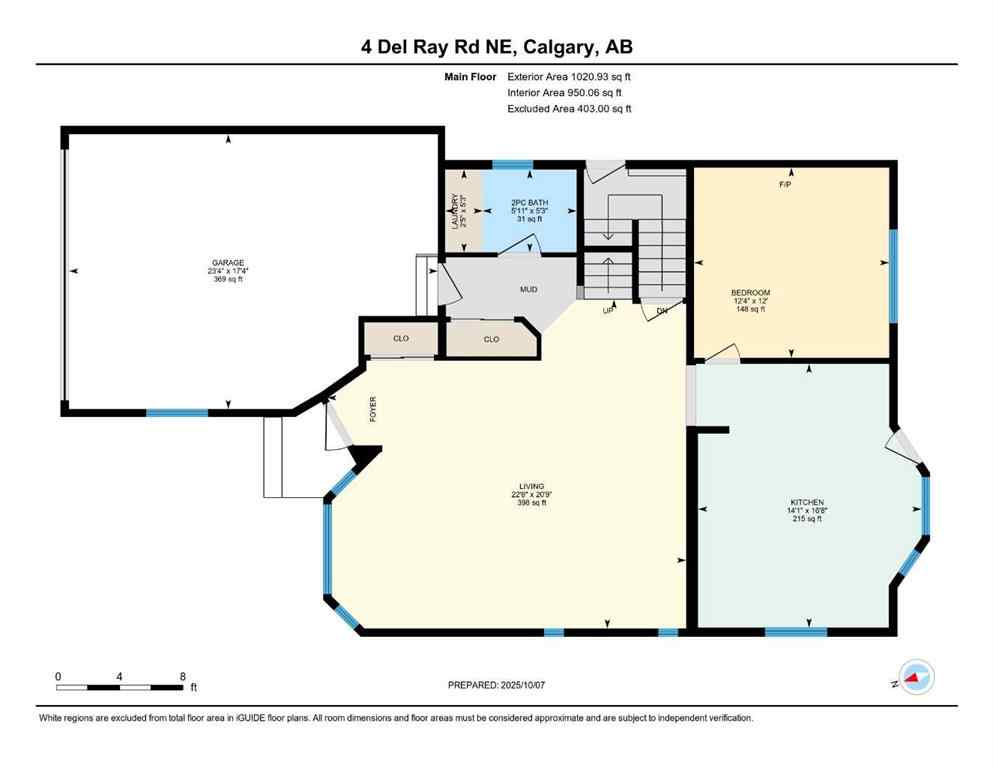 MLS® A2264174 - 4 Del Ray Crescent NE in Monterey Park Calgary, Residential