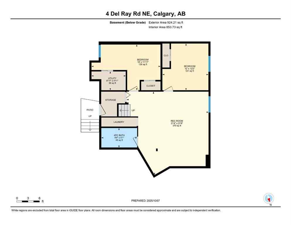 MLS® A2264174 - 4 Del Ray Crescent NE in Monterey Park Calgary, Residential
