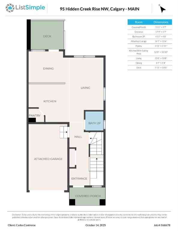 MLS® A2264186 - 95 Hidden Creek Rise NW in Hidden Valley Calgary, Residential