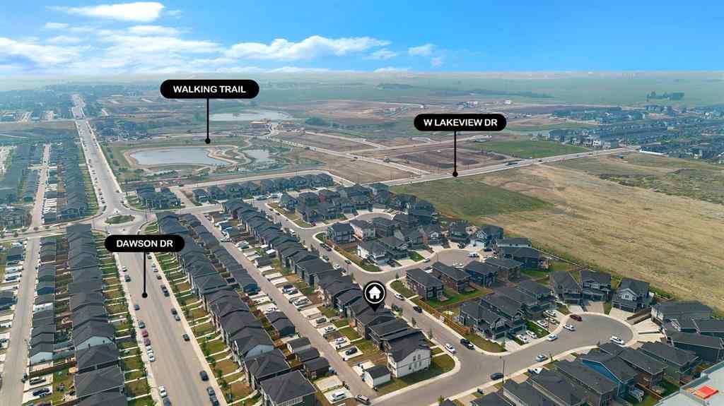 MLS® A2264365 - 190 Dawson Harbour Rise  in Dawson\'s Landing Chestermere, Residential