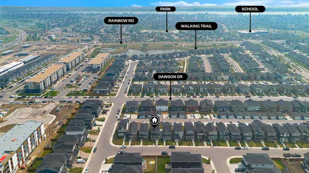 MLS® A2264365 - 190 Dawson Harbour Rise  in Dawson\'s Landing Chestermere, Residential