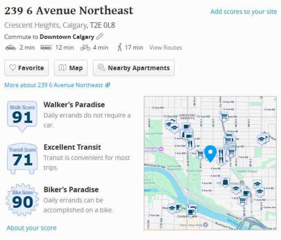 MLS® A2264449 - Unit #303 239 6 Avenue NE in Crescent Heights Calgary, Residential