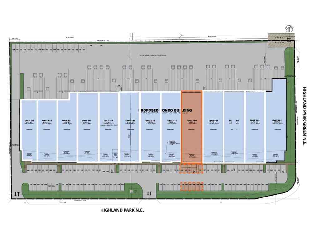 MLS® A2264454 - Unit #109 18 Highland Park Way NE in NONE Airdrie, Commercial