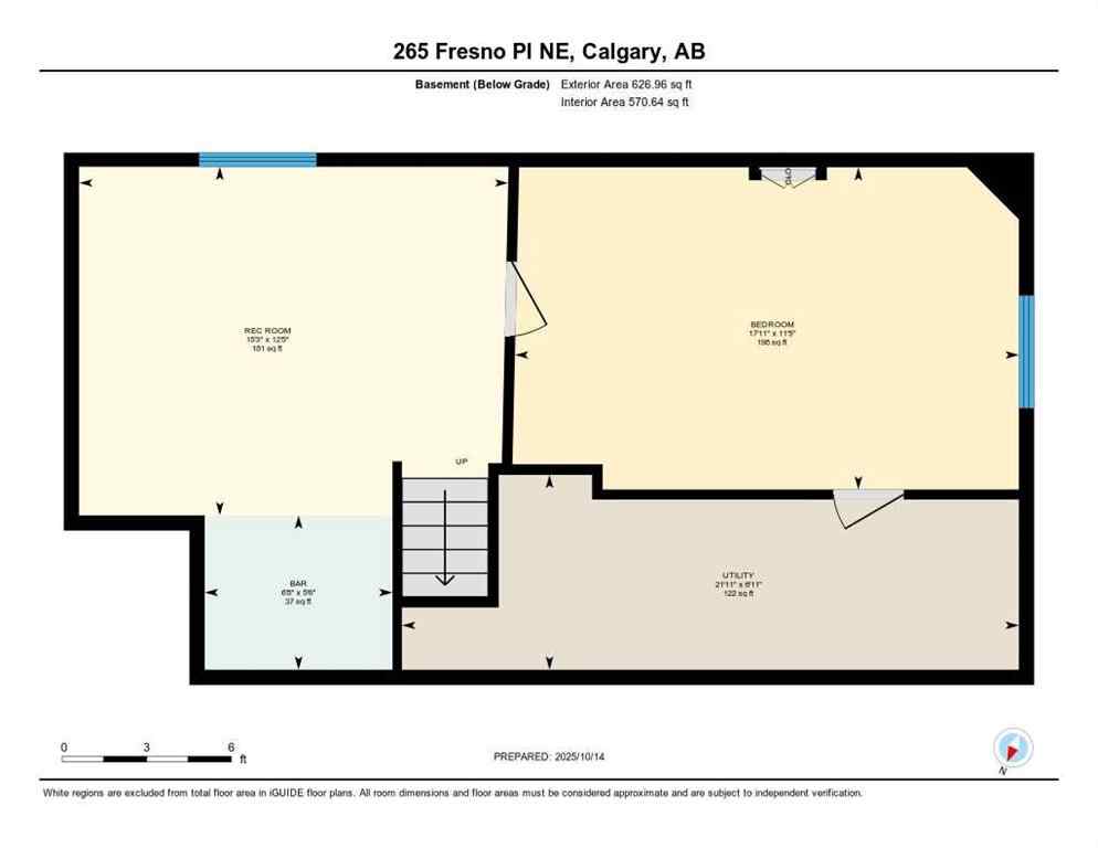 MLS® A2264523 - 265 Fresno Place NE in Monterey Park Calgary, Residential