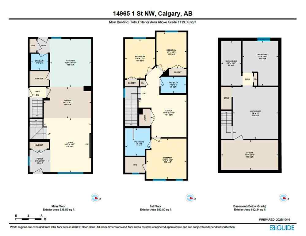 MLS® A2264566 - 14965 1 Street NW in Livingston Calgary, Residential
