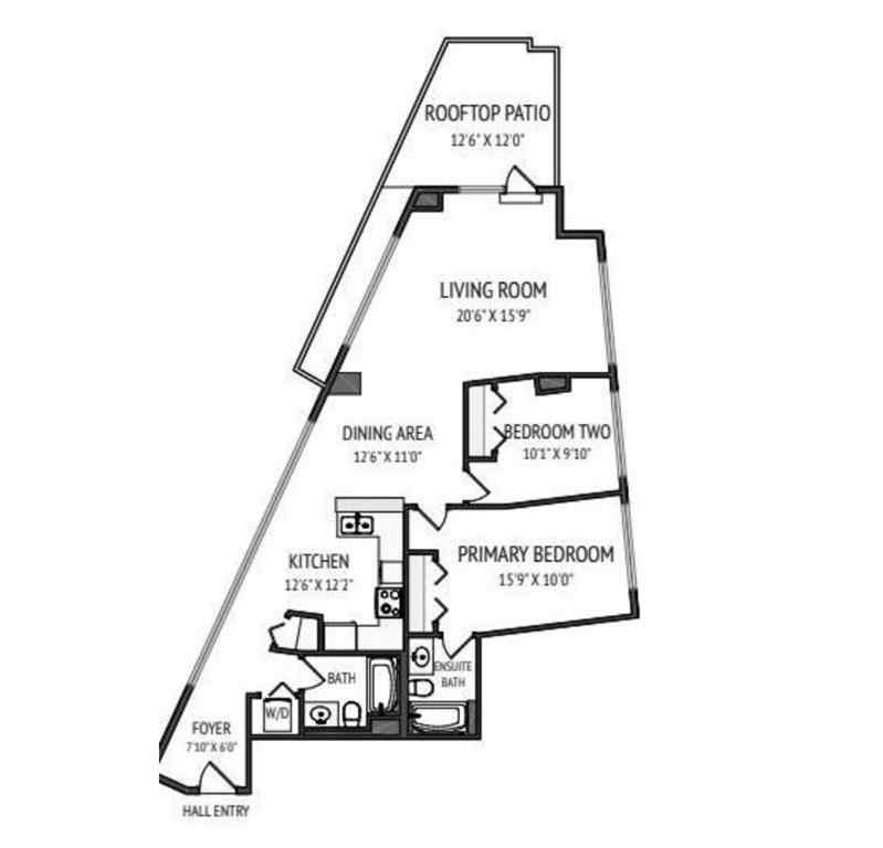 MLS® A2264626 - Unit #2211 1053 10 Street SW in Beltline Calgary, Residential