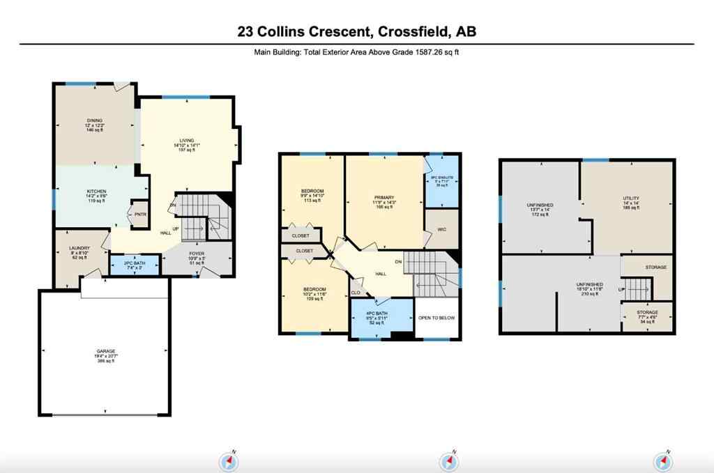 MLS® A2264627 - 23 Collins Crescent  in NONE Crossfield, Residential