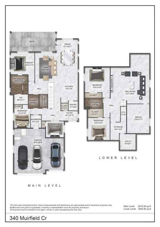 MLS&reg; # A2264688 - 340 Muirfield Crescent  in Lakes of Muirfield Lyalta, Residential Open Houses