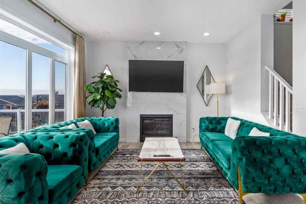 MLS® A2264746 - 27 Lucas Terrace NW in Livingston Calgary, Residential