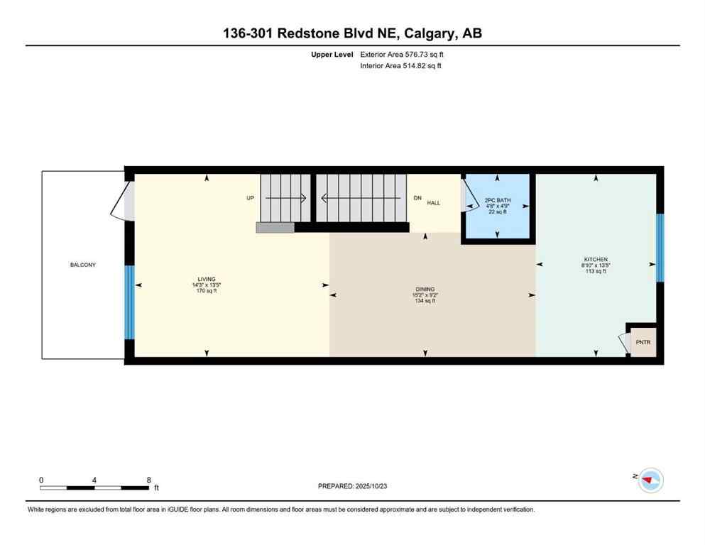 MLS® A2264848 - Unit #136 301 Redstone Boulevard NE in Redstone Calgary, Residential