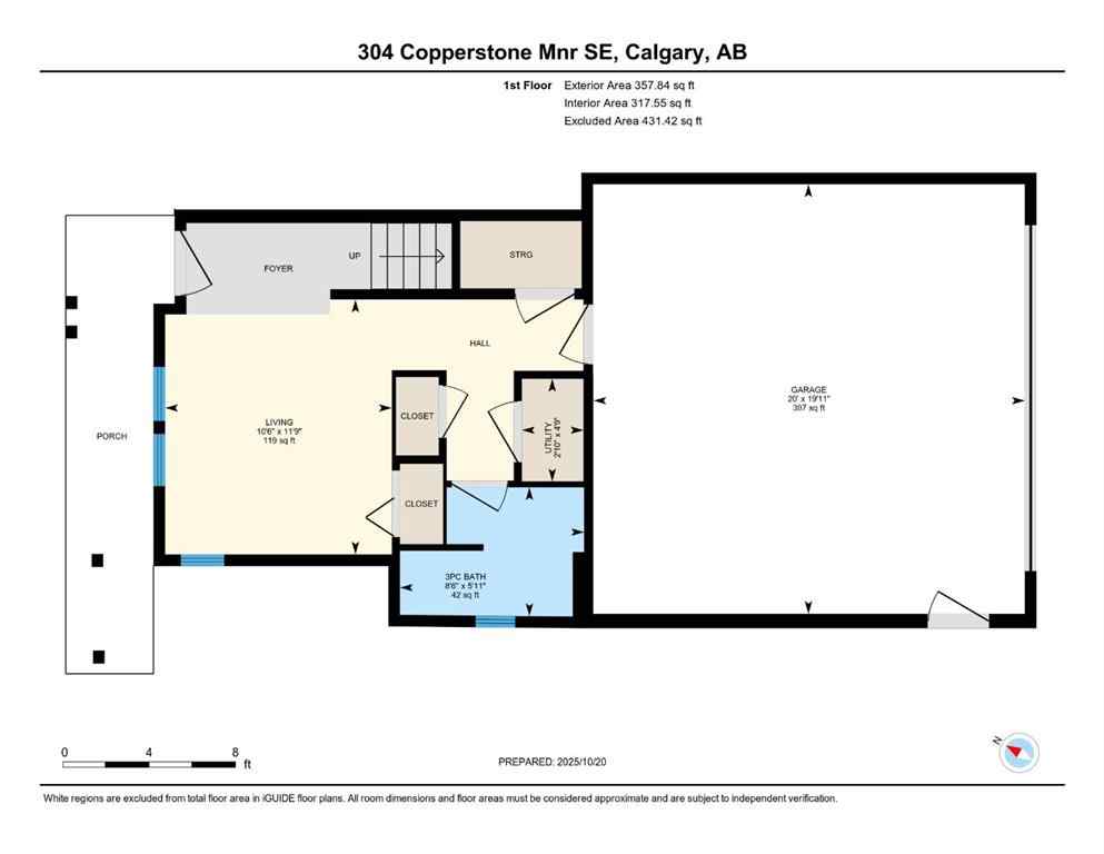 MLS® A2264886 - 304 Copperstone Manor SE in Copperfield Calgary, Residential