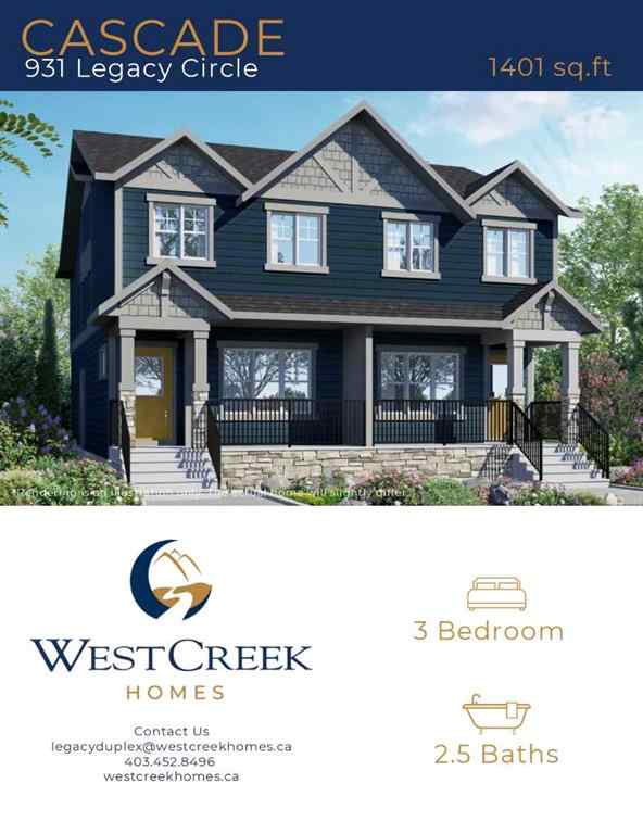 MLS® A2264994 - 931 Legacy Circle SE in Legacy Calgary, Residential