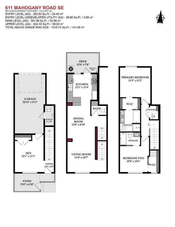 MLS® A2265116 - 611 Mahogany Road SE in Mahogany Calgary, Residential