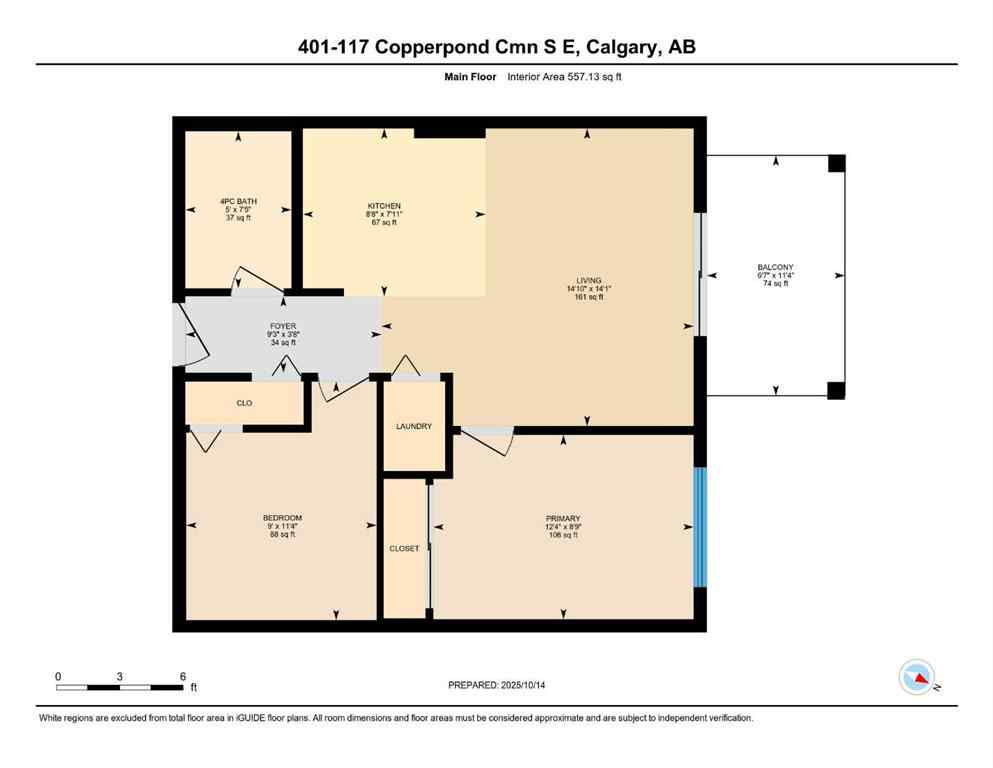 MLS® A2265117 - Unit #401 117 Copperpond Common SE in Copperfield Calgary, Residential