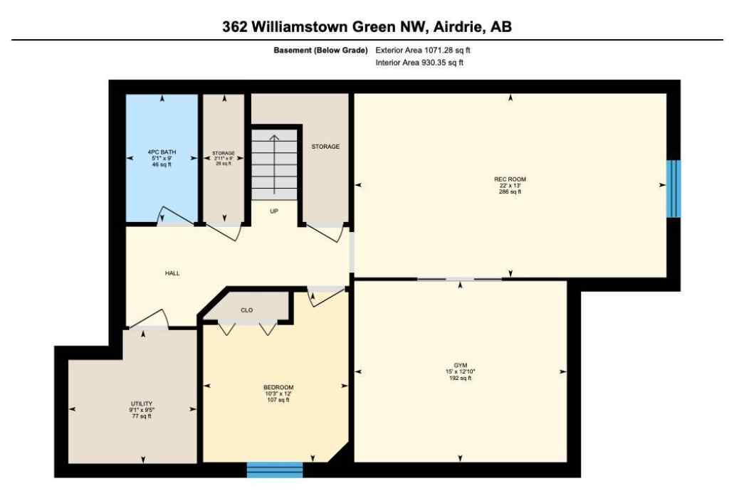 MLS® A2265199 - 362 Williamstown Green NW in Williamstown Airdrie, Residential