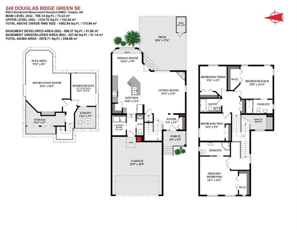 MLS® A2265204 - 248 Douglas Ridge Green SE in Douglasdale/Glen Calgary, Residential