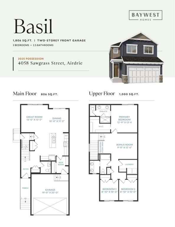 MLS® A2265245 - 4058 Sawgrass Street NW in Sawgrass Park Airdrie, Residential