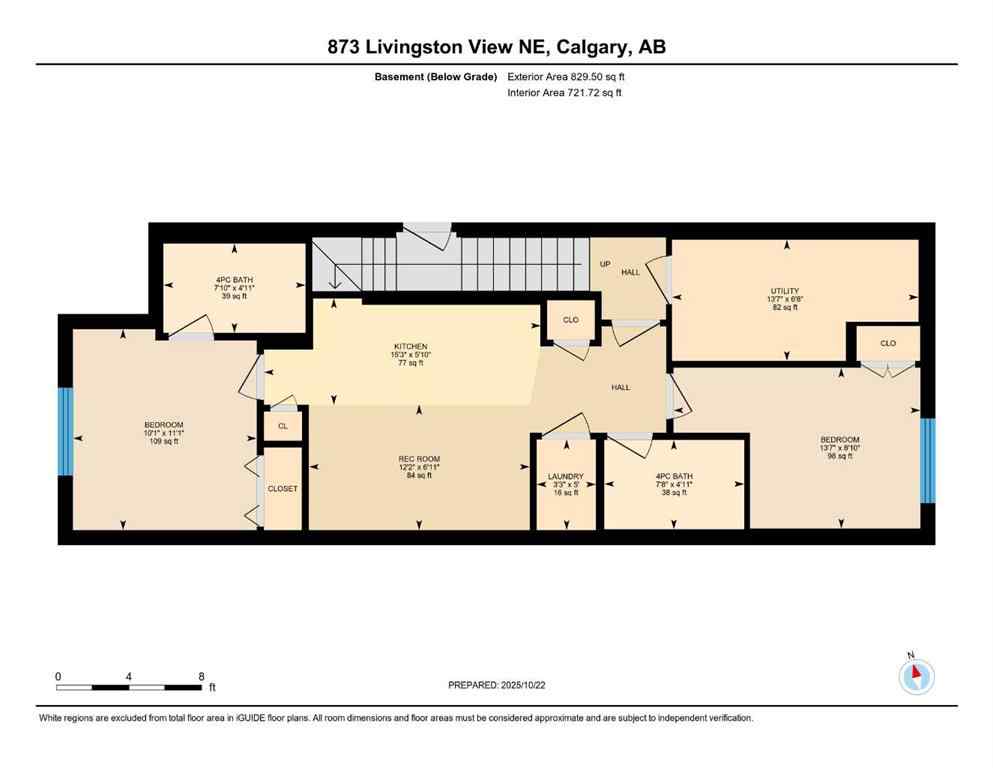 MLS® A2265268 - 873 Livingston View NE in Livingston Calgary, Residential