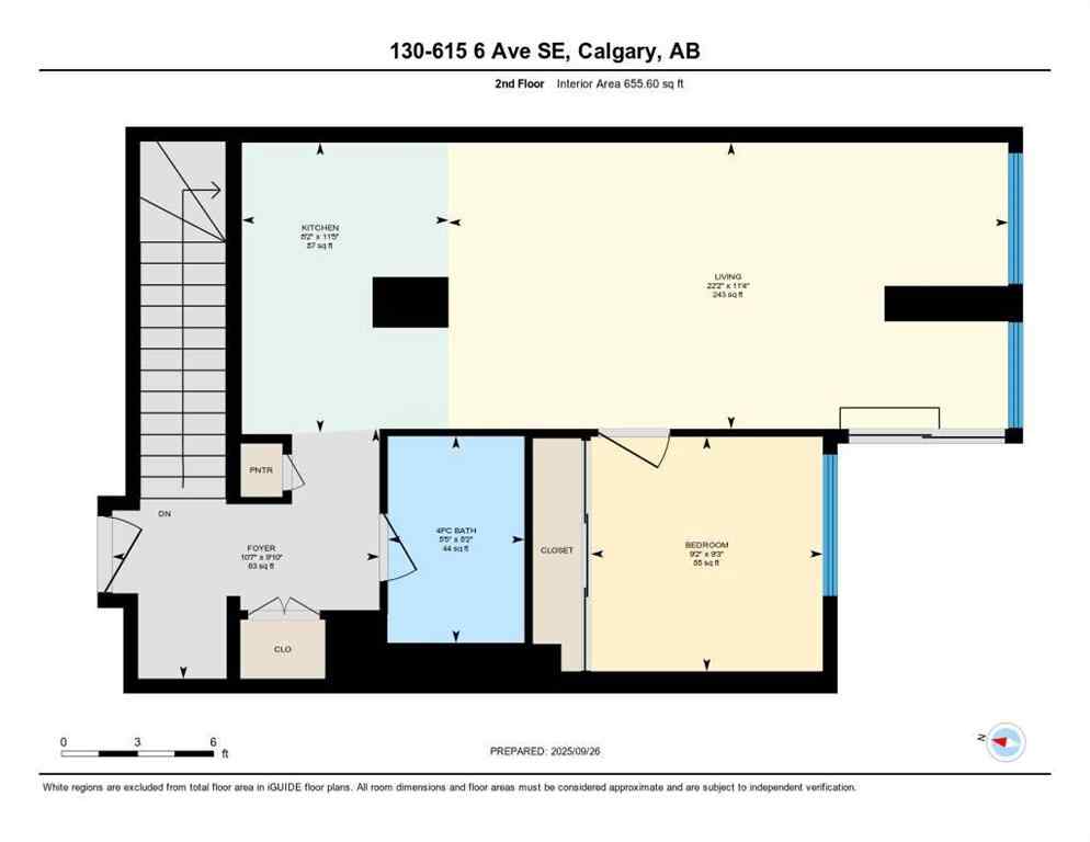MLS® A2265286 - Unit #130 615 6 Avenue SE in Downtown East Village Calgary, Residential