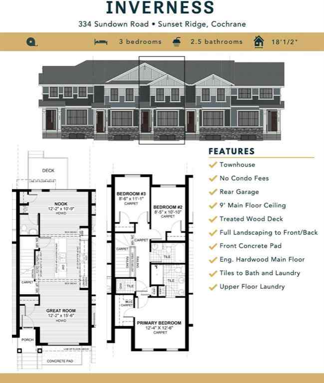 MLS® A2265343 - 334 Sundown Road  in Sunset Ridge Cochrane, Residential