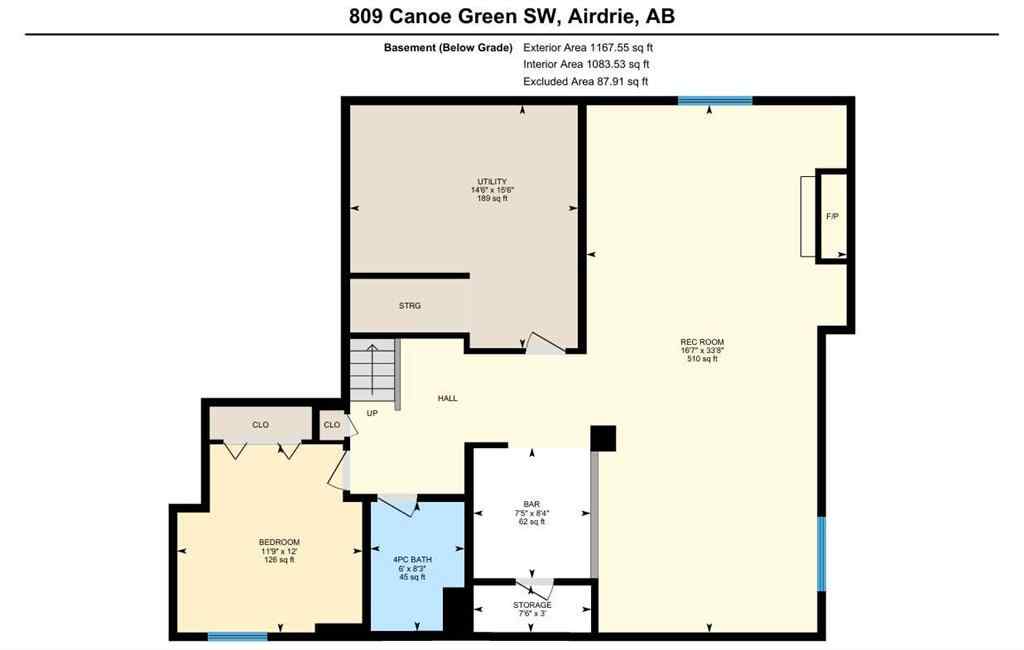 MLS® A2265373 - 809 Canoe Green SW in Canals Airdrie, Residential