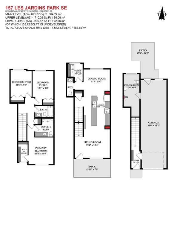 MLS® A2265410 - 157 Les Jardins Park SE in Douglasdale/Glen Calgary, Residential