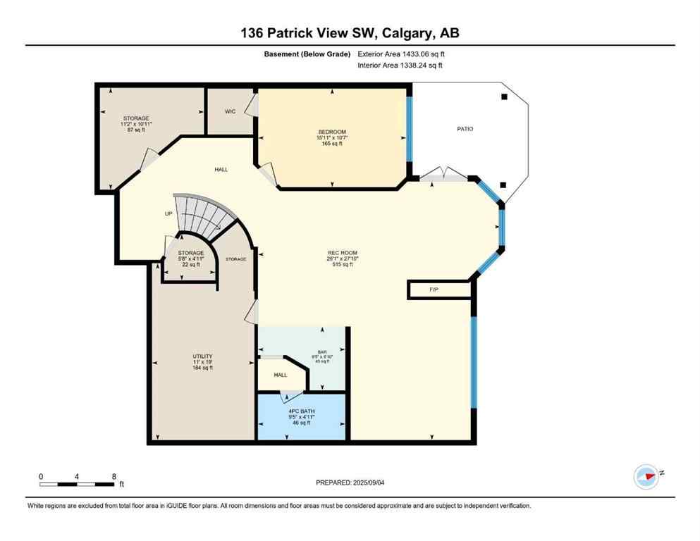 MLS® A2265421 - 136 Patrick View SW in Patterson Calgary, Residential