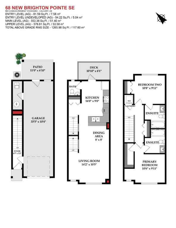 MLS® A2265428 - 68 New Brighton Point SE in New Brighton Calgary, Residential