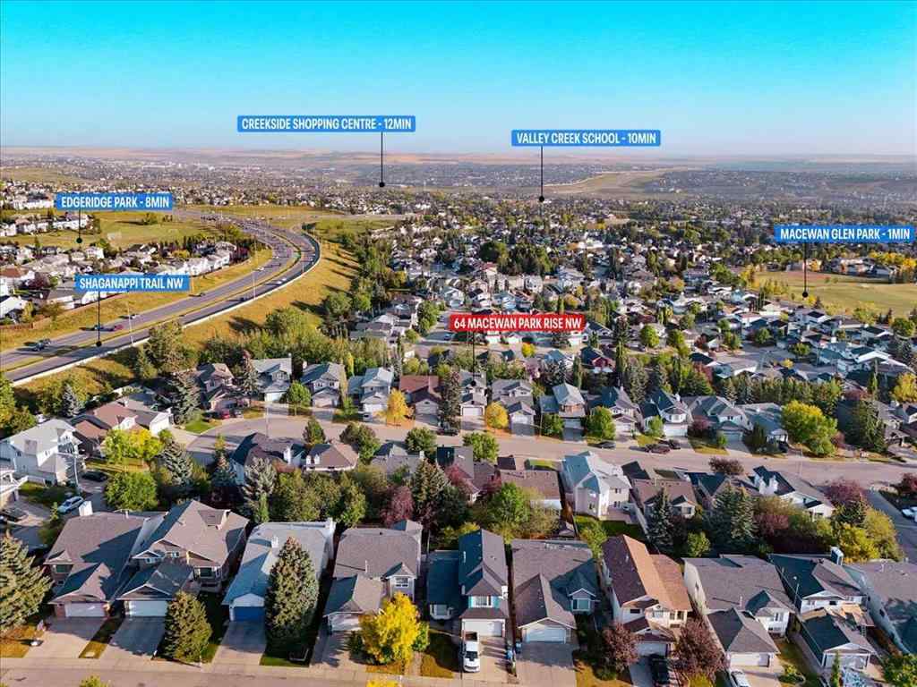 MLS&reg; # A2265441 - 64 Macewan Park Rise NW in MacEwan Glen Calgary, Residential Open Houses