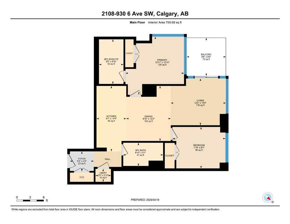 MLS® A2265449 - Unit #2108 930 6 Avenue SW in Downtown Commercial Core Calgary, Residential